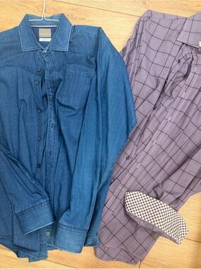 Thomas Dean 100% cotton Button-Up Shirts
